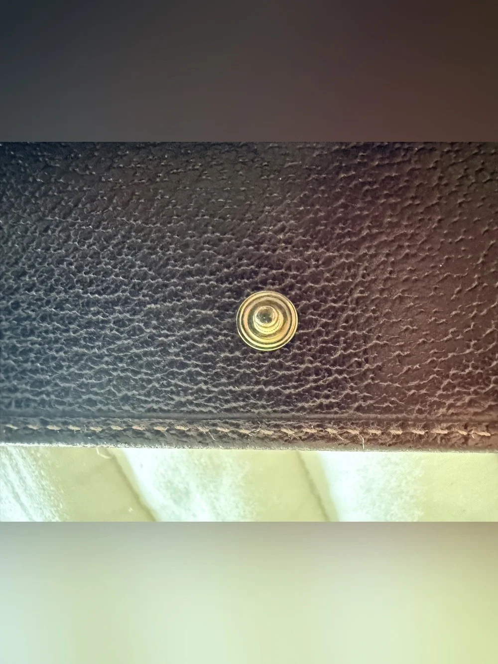 Gucci GG Monogram Canvas Continental Wallet Brown Leather Trim